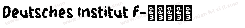 Deutsches Institut f字体转换